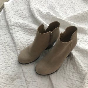 Tan booties
